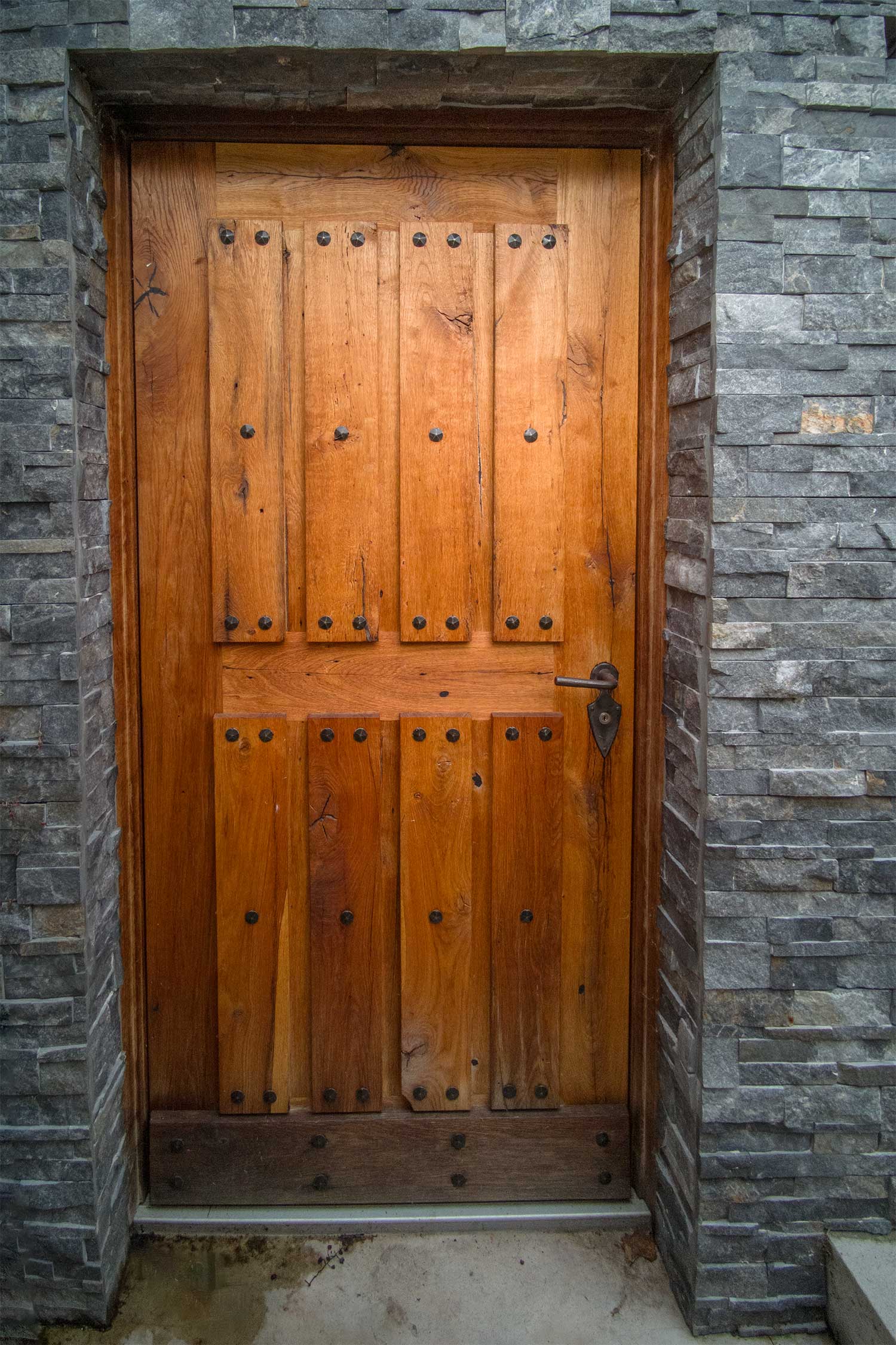 Haustür in Holz